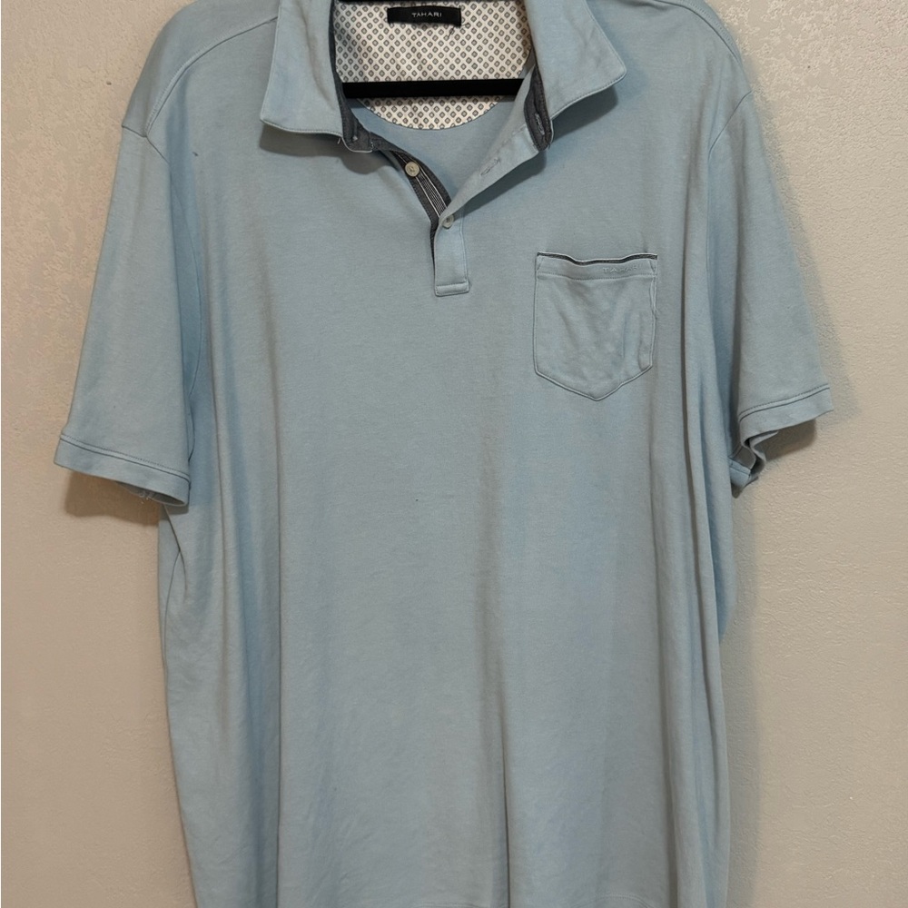 Tahari Sky Blue Men's Polo Shirt